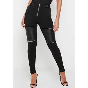 New Suede Biker Leggings (Maniere De Voir)